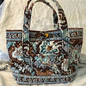 Vera Bradley Retired Java Blue Toggle Tote